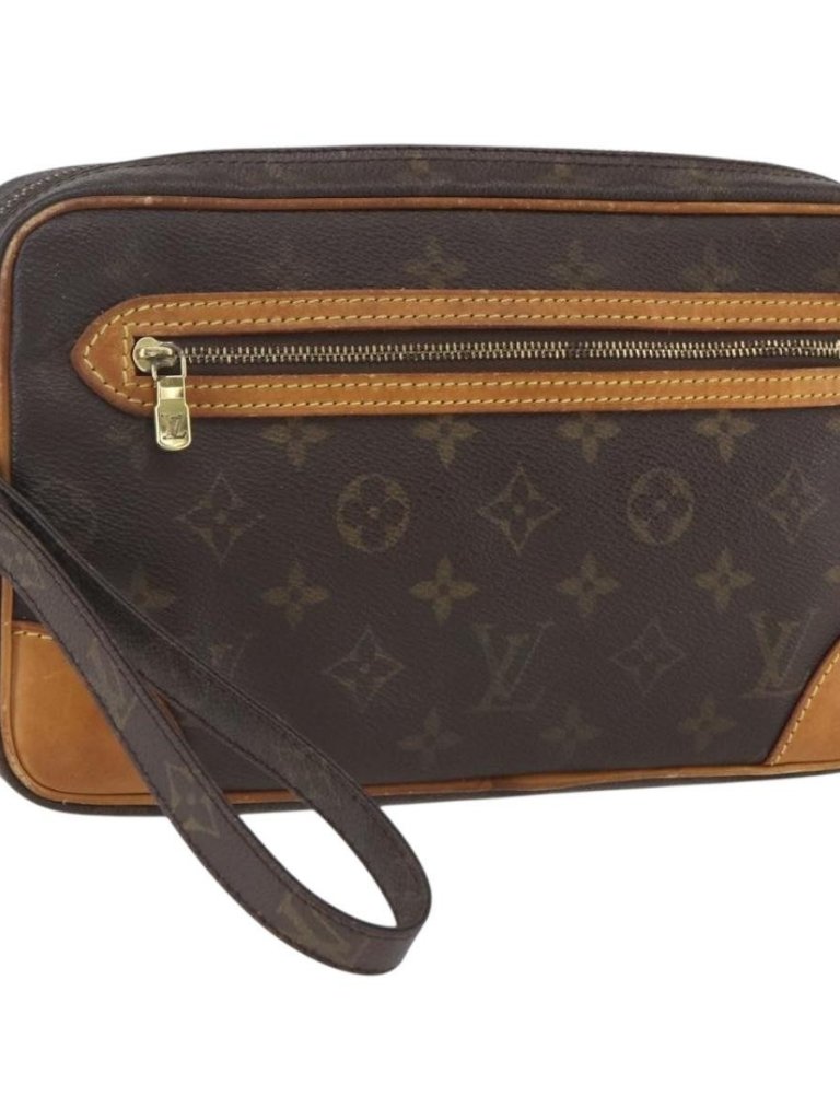 Louis Vuitton Monogram Marly Dragonne Gm Clutch Bag M51825 Lv Auth Bs32933